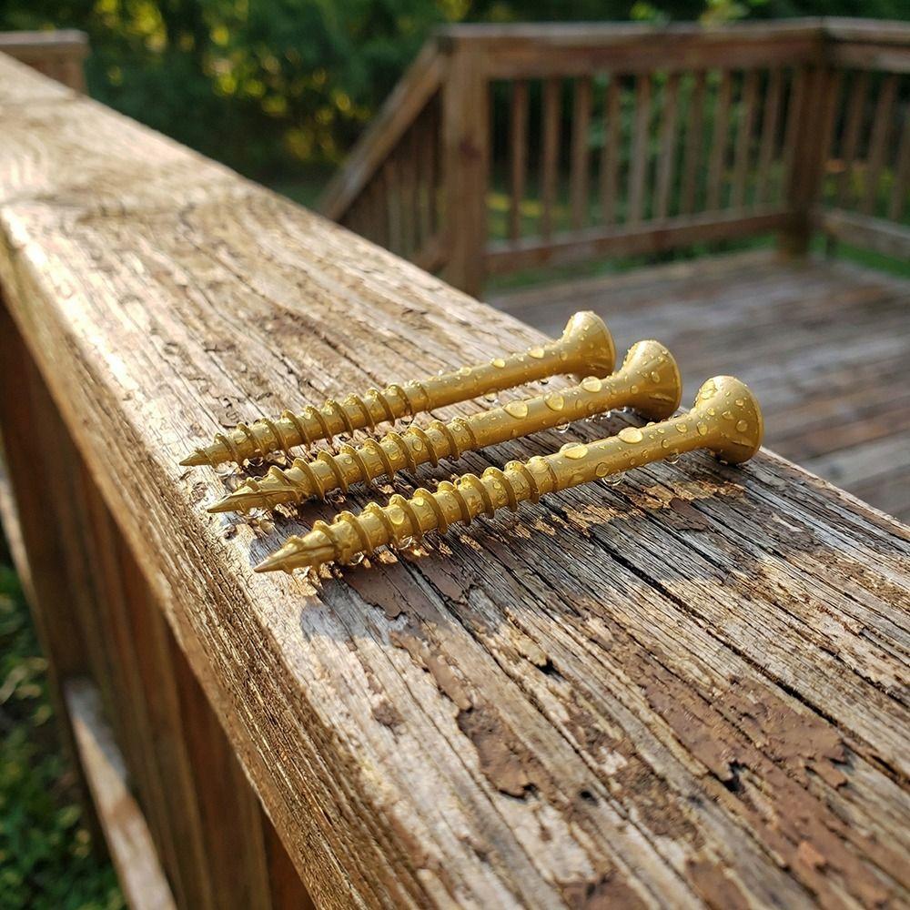 T 25 Star Drive Deck Screws Epoxy Coated Flooring Nails Self-Drilling Wood Screws  Deck Building