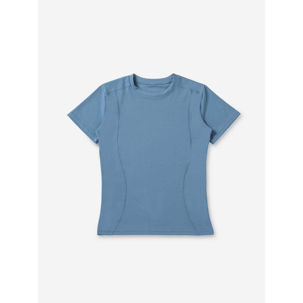 Daiso [woMen] SliM Fit Short Sleeve M Blue