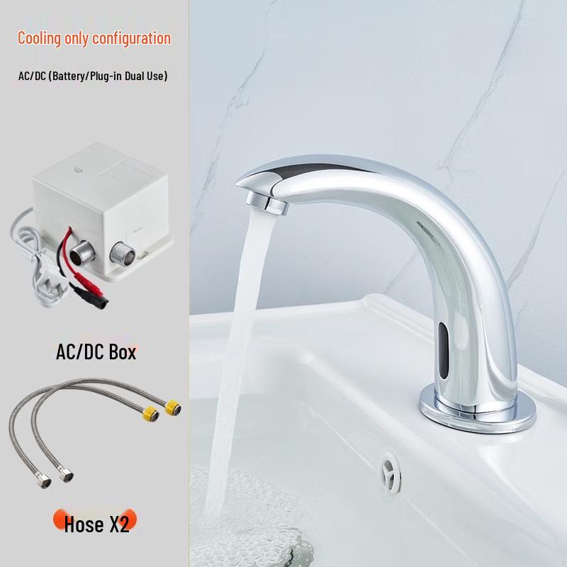 

Автоматический смеситель для раковины TLXT - Для монтажа на столешницу, С подключением к сети/Батарейный, Только холодная вода