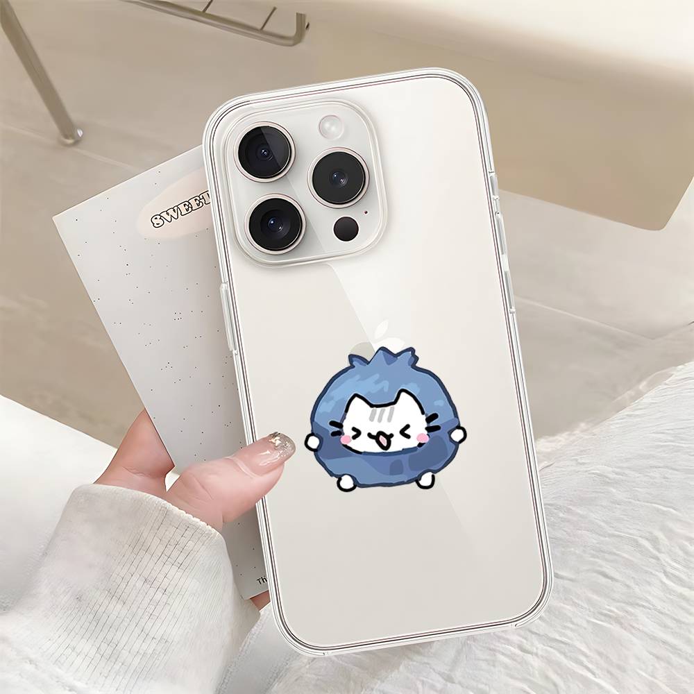 

Cute B-basiilleaf-s Phone Case For IPhone 17 16 15 14 Plus 13 12 11 Pro Max Phone Back Cover Transparen iphone14