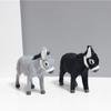 Mini Realistic Donkey Figurine Handmade Artificial Fur Non Stuffed Eco Friendly Desk Decor Gift Car Ornament Keychain