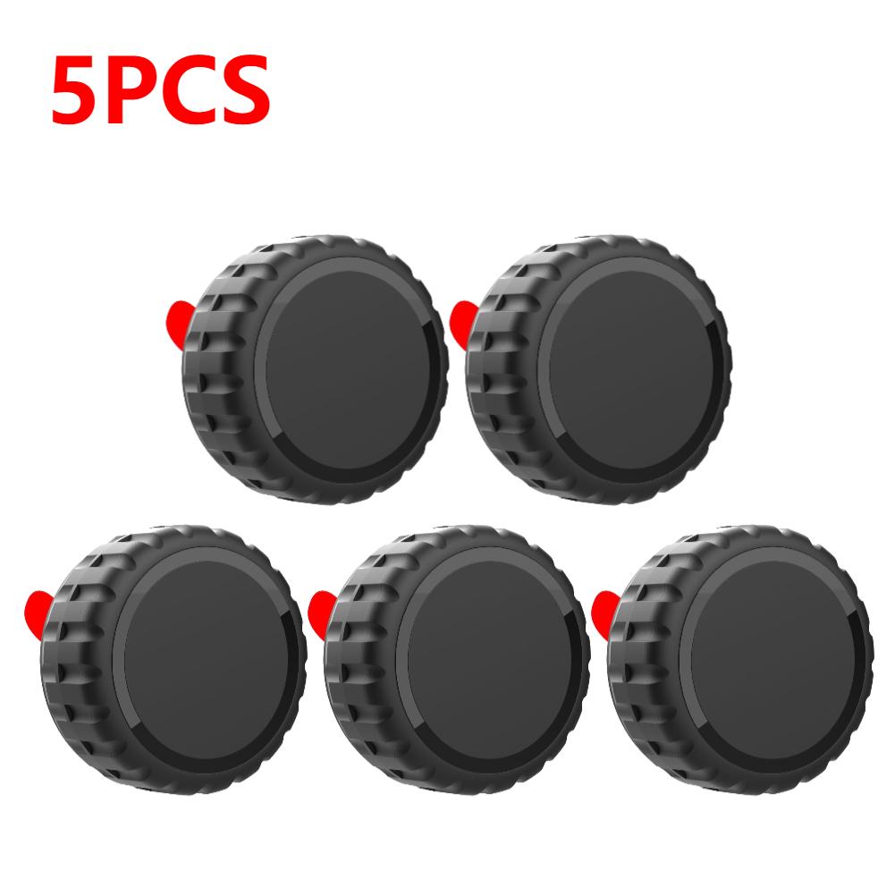 1-5X Protective Case for Air Tags Waterproof Cover Holder with Adhesive Sticker Compatible with AirTag for Bike Wallet Suitcase