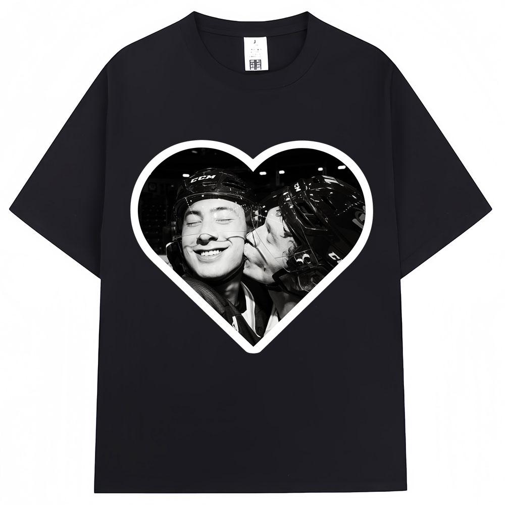 Heated Rivalry Heated All The Time Graphic T Shirts Men Women Fashion Popular Tshirt Cozy Cotton Oversized Casual Short Sleeve