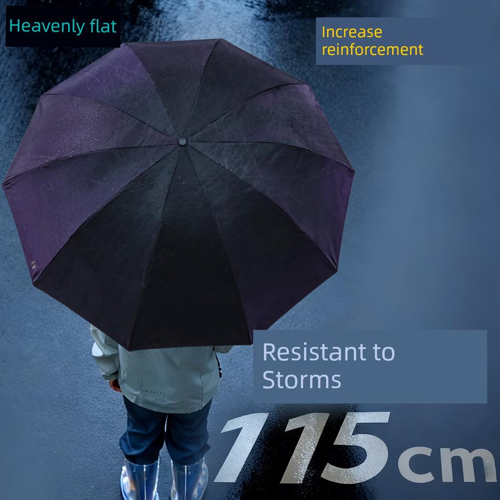 Paradise Umbrella, Enlarged, Thickened, Reinforced, Double-Person Sun and Rain Umbrella, Foldable, Windproof, Sun Protection, Uv Protection, Sunshade