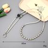Yi Lian Acrylic Beaded Phone Chain: Pearl Crossbody Strap Charm for Women