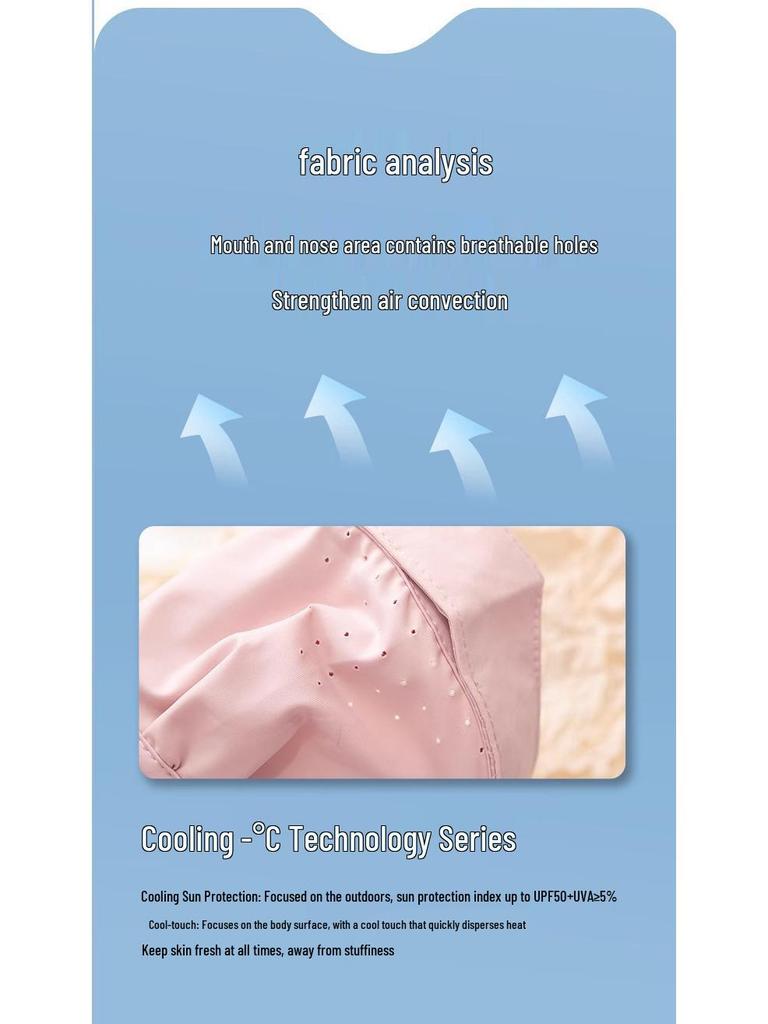 2025 Damen Eisgefühl Atmungsaktive 3D Sonnenschutzmaske, Anti-UV, Perfekt für Frühling & Sommer