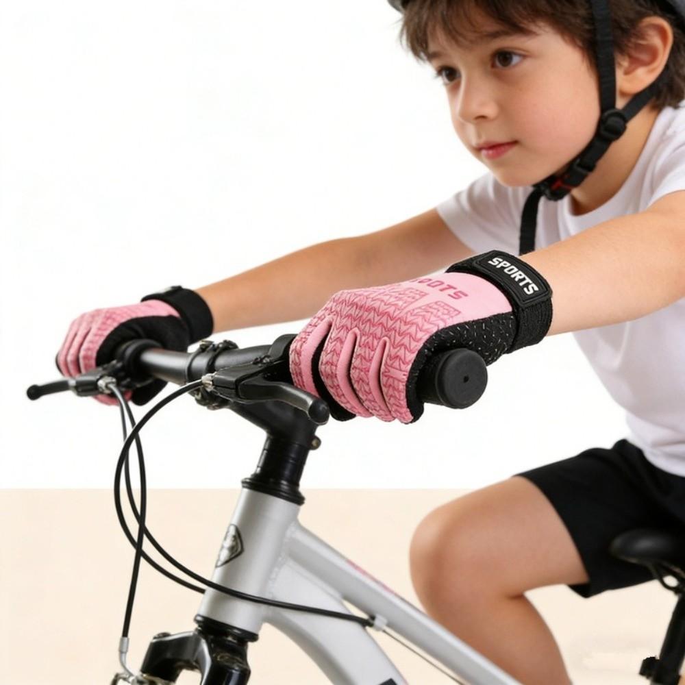 Anti Slip Kids Training Gloves Breathable Full Finger Gloves Sports Gloves for Kids for Girls