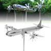 8pcs Iron Metal Wind Spinner Silver Garden Windmill Decor Airplane Windmill  Garden Yard Patio