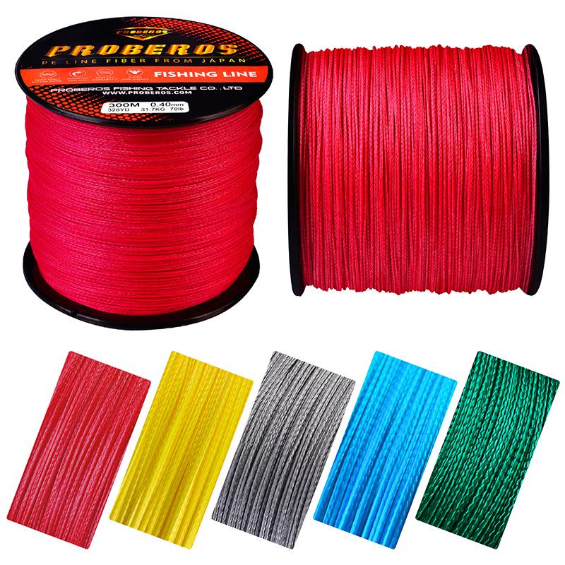 9-Strand 300m PE Braided Fishing Line for Rock and Sea Fishing