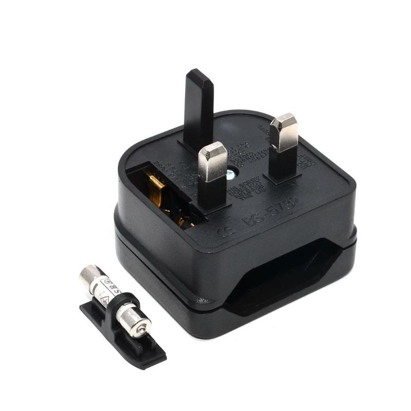 European Euro Eu 2 Pin To Uk 3 Pin Power Socket Travel Plug Adapter Converter Power Adapter Charger Power Socket Outlet