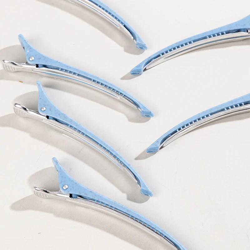 6pcs Hair Clip Set Professional Hairdressing Salon Hairpins Non-slip Crocodile DIY Alligator Clips Home Barber Hair Stylig Tools