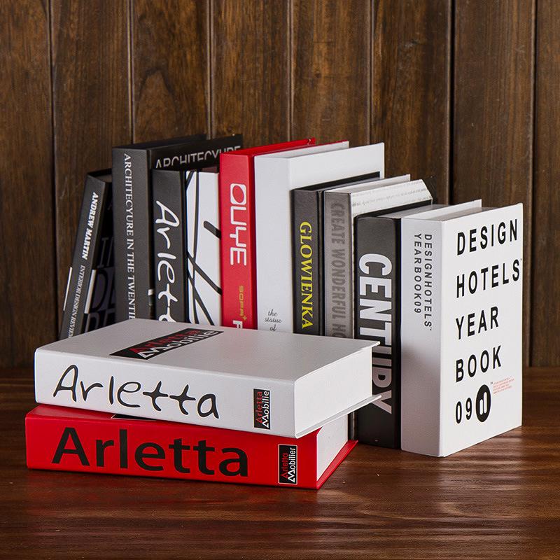 Minimalist Faux Book Decor for Living Room Display