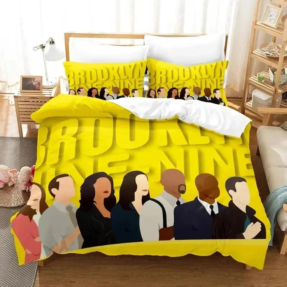 3D Print Brooklyn Nine-Nine Bedding Set Bedroom Soft Modern Bedspreads Comefortable Kids Duvet Cover Quilt Cover And Pillowcase