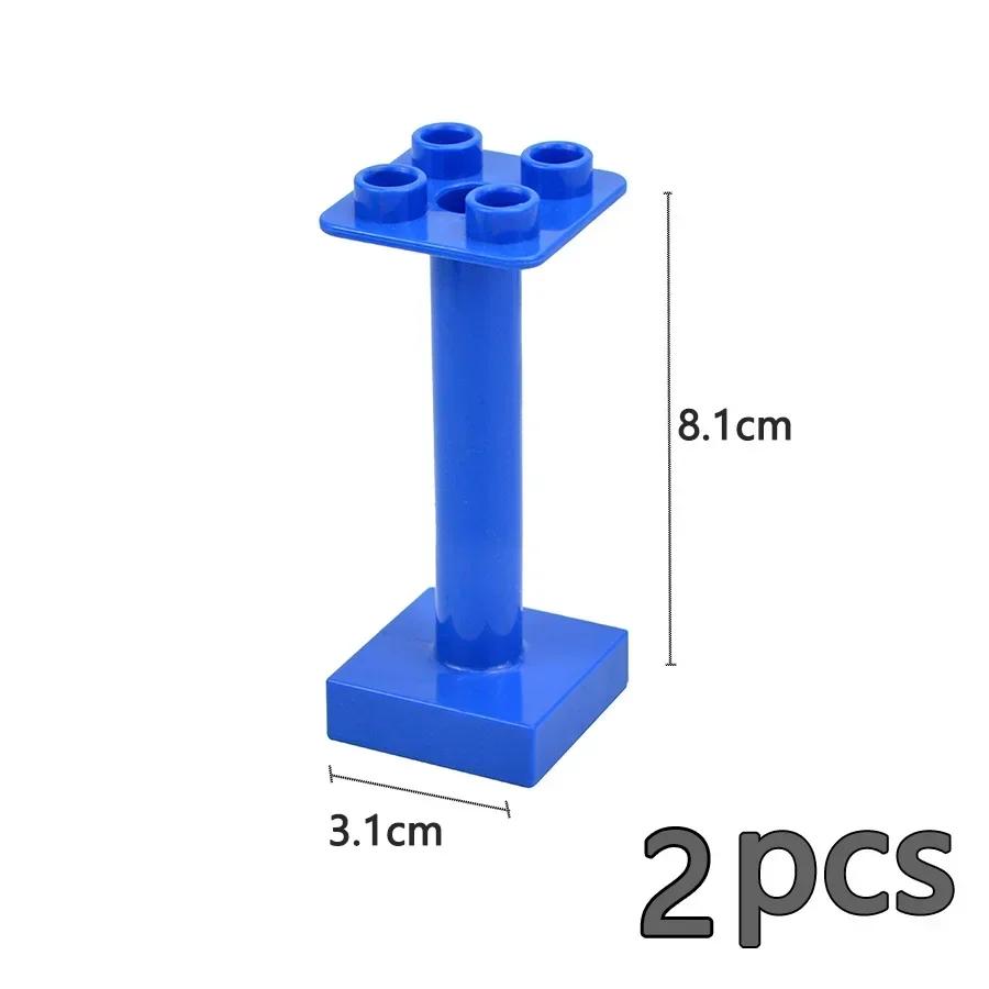 Double Sided Plate Creative Large Particle Double Floors Building Block BasePlate DIY Bricks Compatible Big Size Kid Toy Duploes