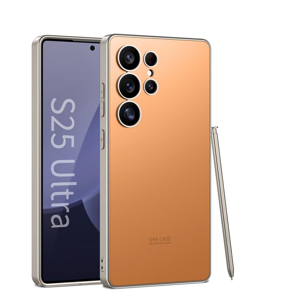 Original Soft Edges Phone Case For Samsung Galaxy S23 S24 S25 Ultra Fashionable Solid Skin Feel Shell S25Ultra Protective Cover