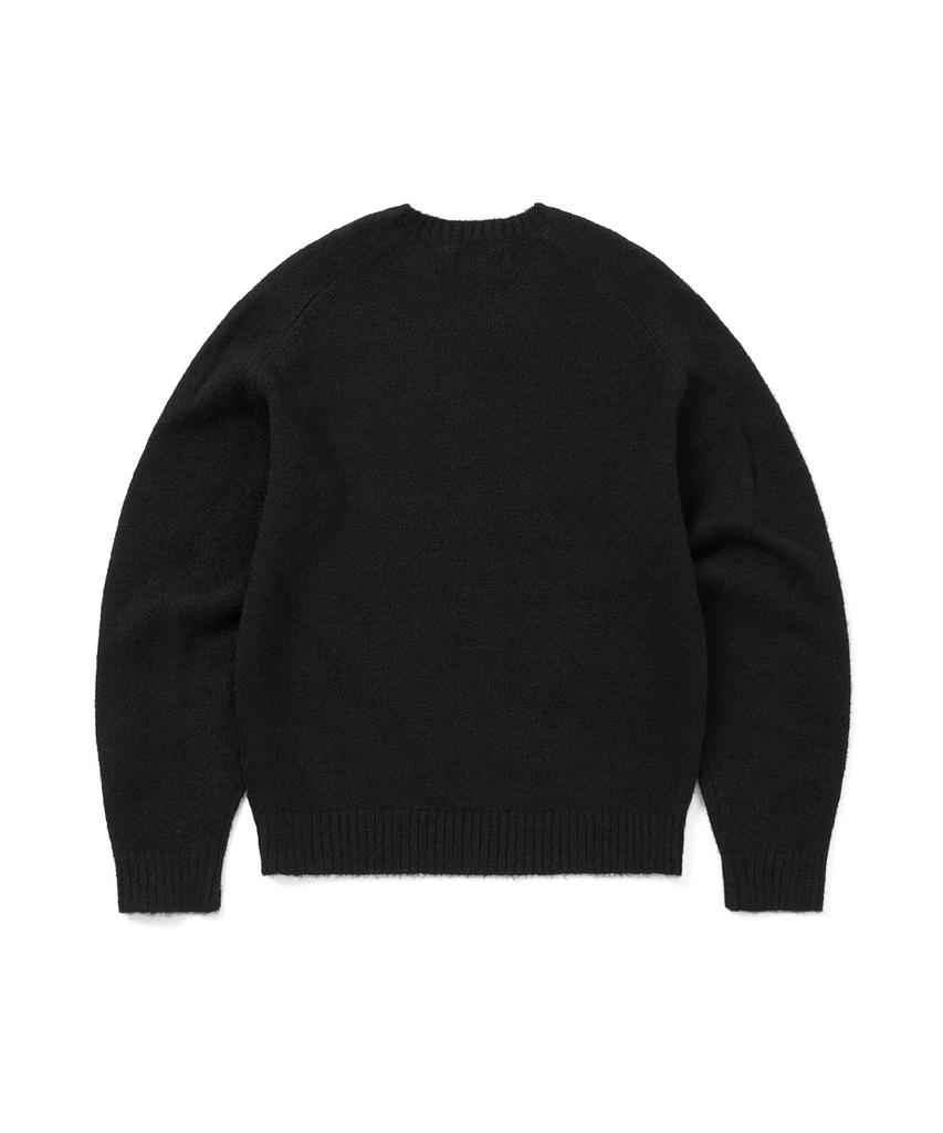 THISISNEVERTHAT Brushed V Neck Knit Sweater Black