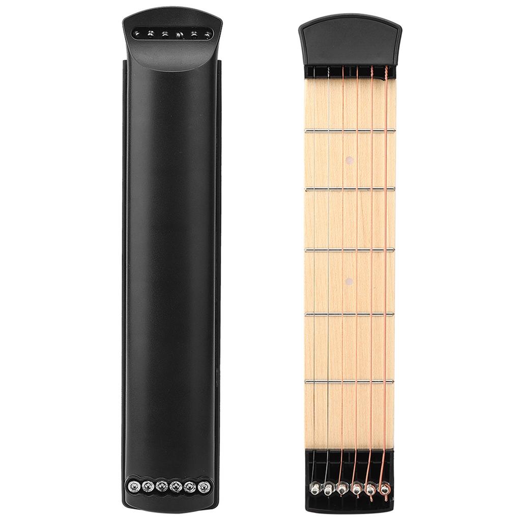 New Portable 6 Fret Pocket Guitar Left Hand for Beginner Guitarist Practice Training