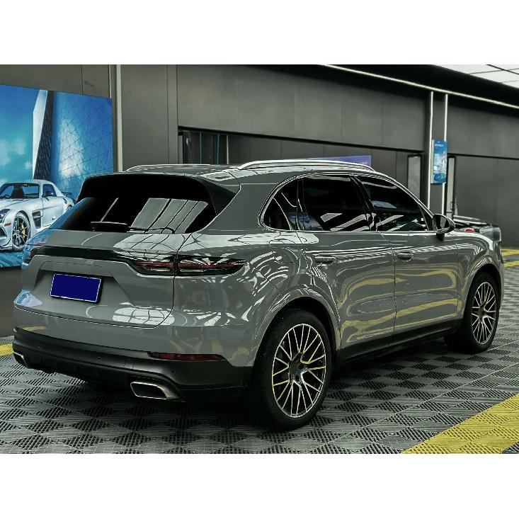 High Glossy PET Nardo Grey Vinyl Wrap Film Waterproof Car Sticker Body Decor Self-Adhesive Decal Auto Motorcycle DIY Accessories