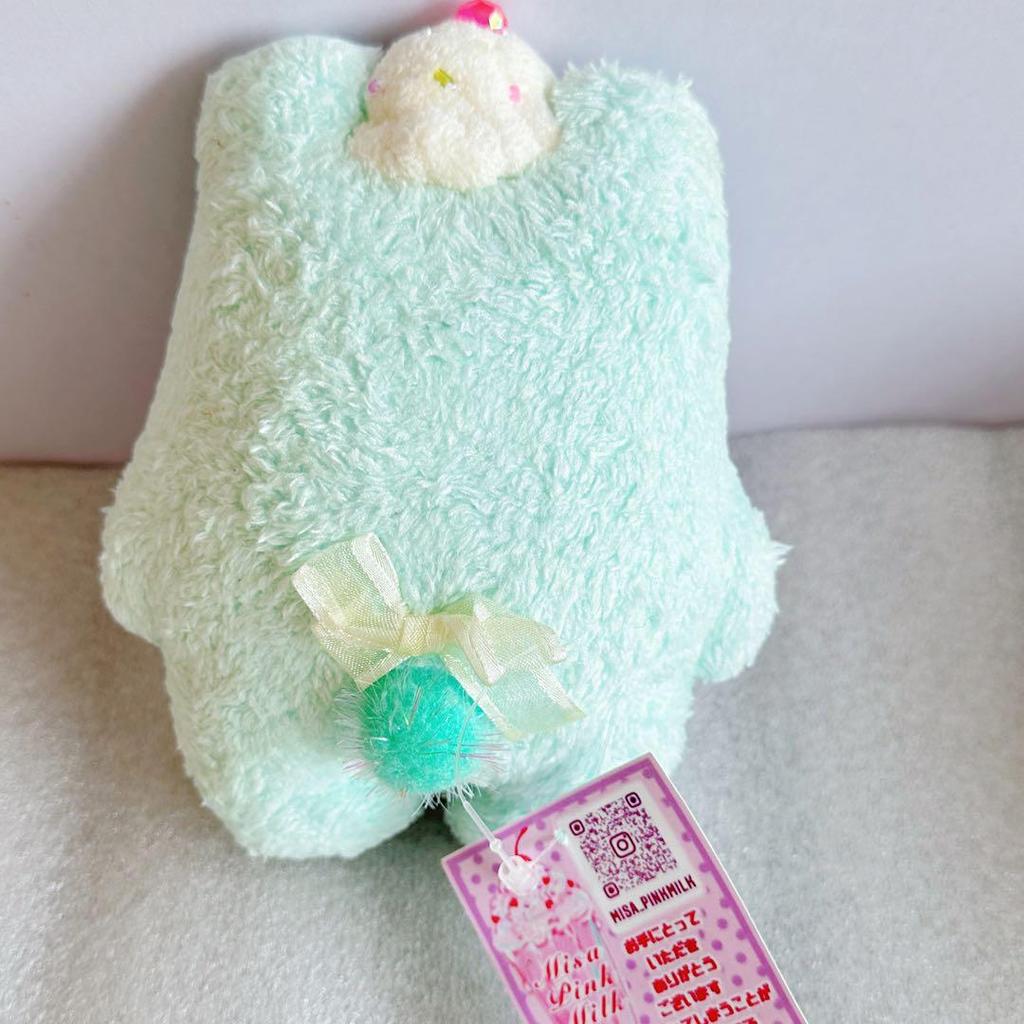 [USED] Misa Pinkmilk Artist Felt Plush Toy Teddy Bear Handmade