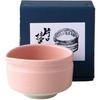 Ale-net Matcha Bowl, 11.5 x 11 x 7.5cm (H), Peach-lacquered Katakuchi Matcha Bowl, Mino Ware, Made in Japan