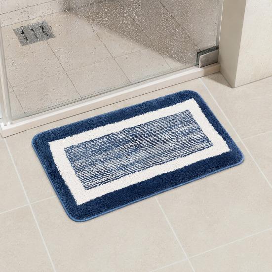 Bathroom Anti-Slip Mat, Ultra Soft Water-Absorbent Fiber Bath Mat, Non-Slip Thick Cushioned Floor Mat, for Tub Home Decor Accessories