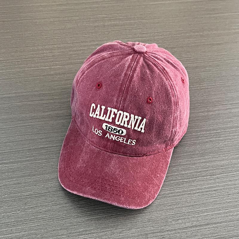 Unisex Retro Distressed Embroidered Baseball Cap for Large Heads - Outdoor Sports Sunshade