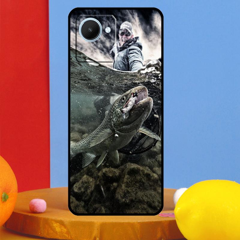 Vintage Trout Fishing For Realme 14 Pro Plus 10 11 12 13 15 Pro C67 C65 C63 C61 C55 C53 C51 C71 C75 GT7 Pro Case