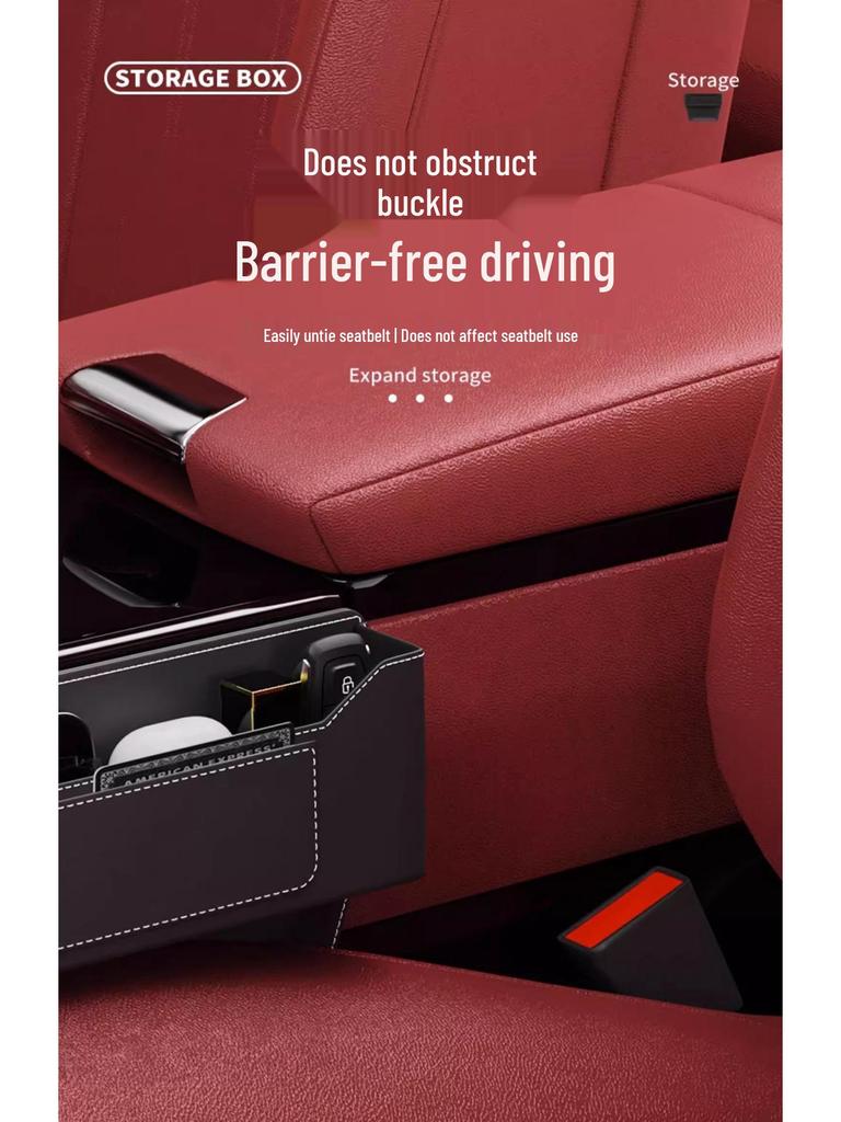 Compatible with Hongqi HS5/HS3/HS7/H5/H6/H7/H9 Car Seat Gap Storage Box