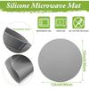 Soft Silicone Non-Stick Round Microwave Mat Heat Resistant Baking Pad Table Mate Pastry Tray Cooking Tool Home Kitchen Accessori
