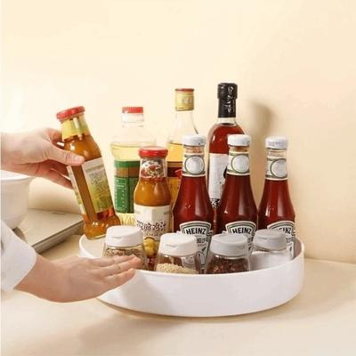 Non-Slip Storage Tray Multifunctional Round Rack Plate Quality Turntable Storage Tray Kitchen