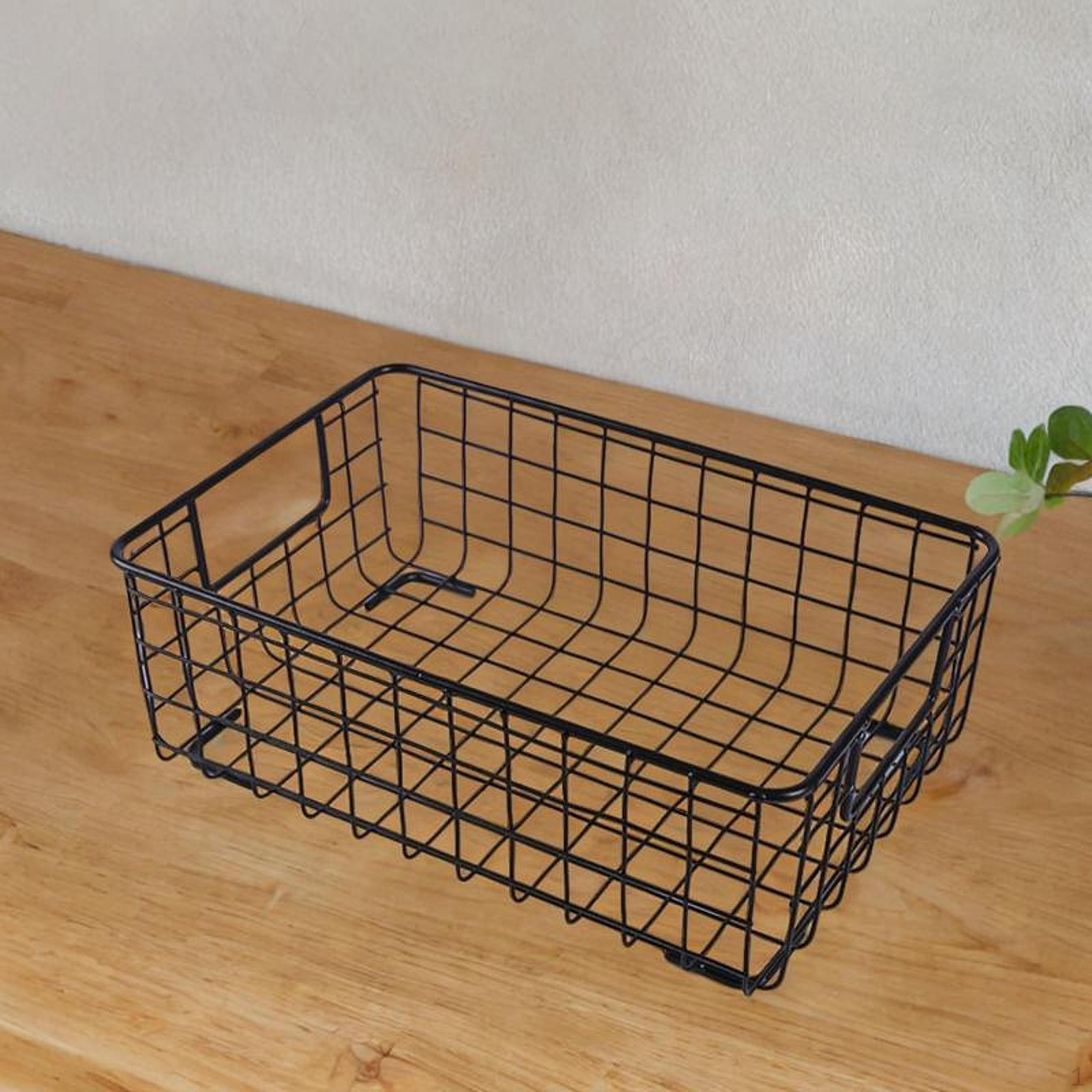 

Compact Iron Storage Bin, Metal Organizer for Office And Home Use L