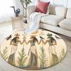 Ancient Egyptian Gods,Round Area Rug,Carpet Rug for Living Room Bedroom Sofa Playroom Decor,Non-slip Floor Mat