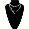 No Fading Choker with Tail Necklace Heart Y-Necklace Heart Slip Chain Necklace