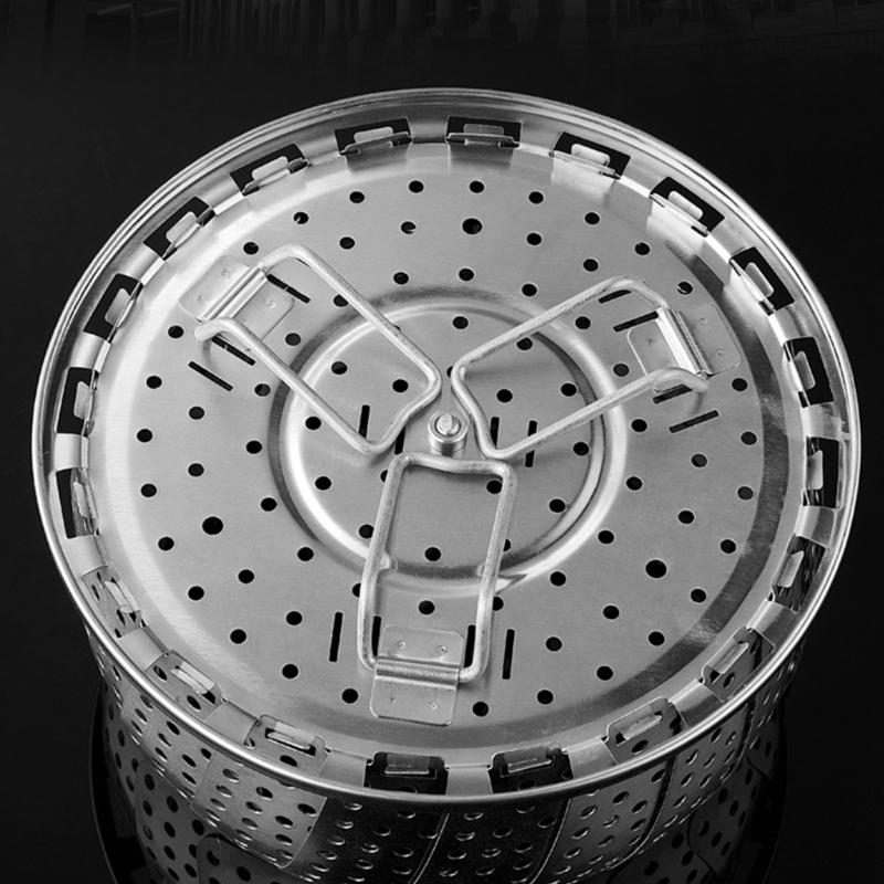 Adjustable Steaming Rack Stainless Steel Tableware Steamers Perfect for Various Food Sizes and Cooking Requirements