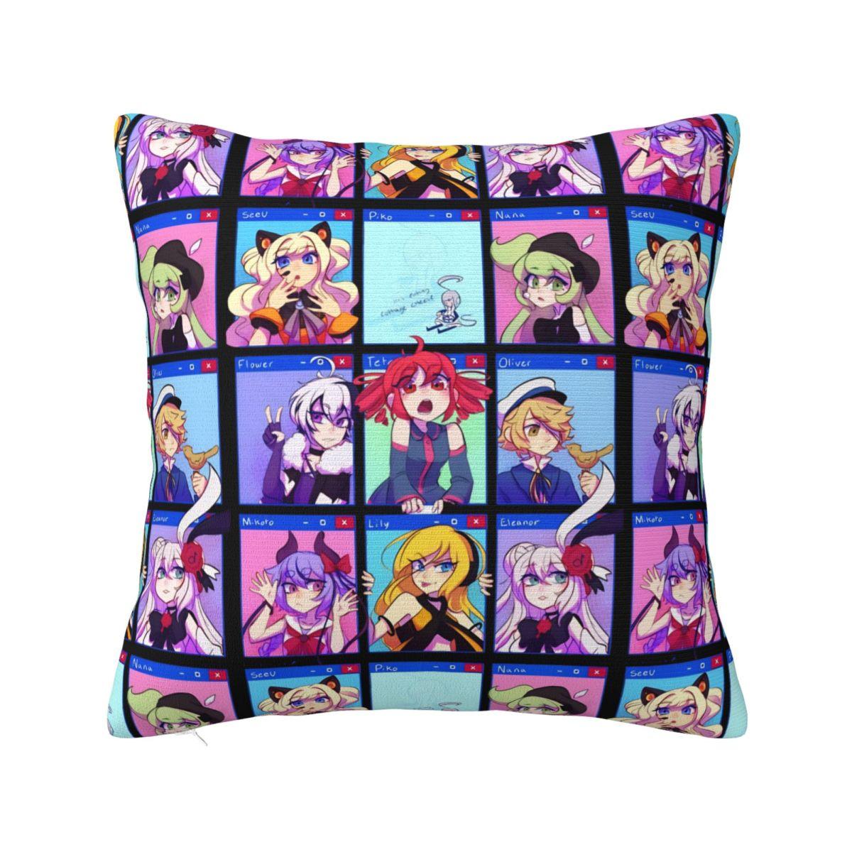 

Pillow Cover Kasane Teto Popular Virtual Singer Cushion Cover Fashion Pillow Case For Wedding Party Home Decor Pillowcases 30cmx30cm