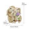 1pc Whispering Rabbit, Easter Decoration Rabbit Ornament, Secret keeping Rabbit, Handmade Resin Crafts