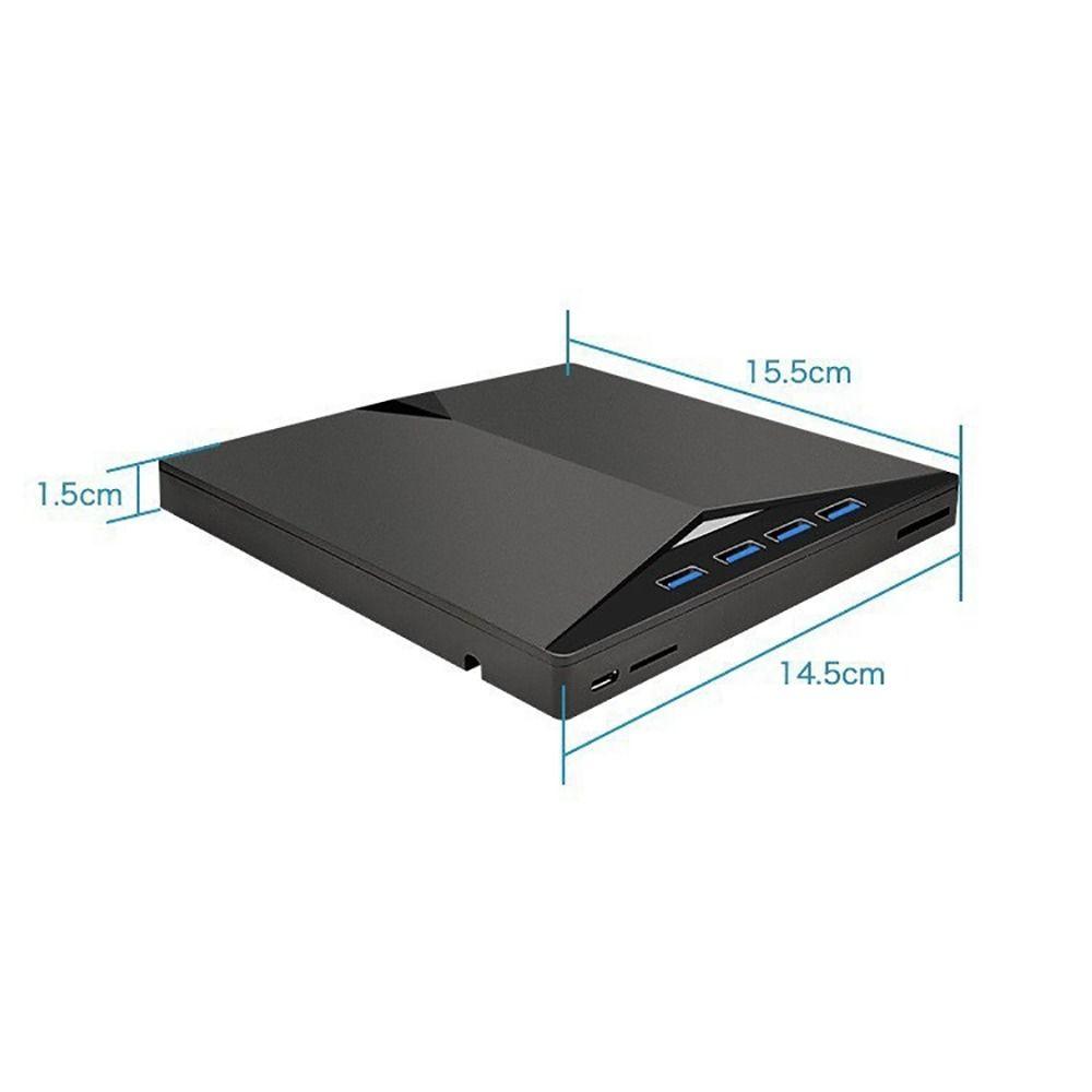 Plug-and-Play Type-C DVD Burner High-Speed Optical Drive 7-in-1 External DVD Drive  Office