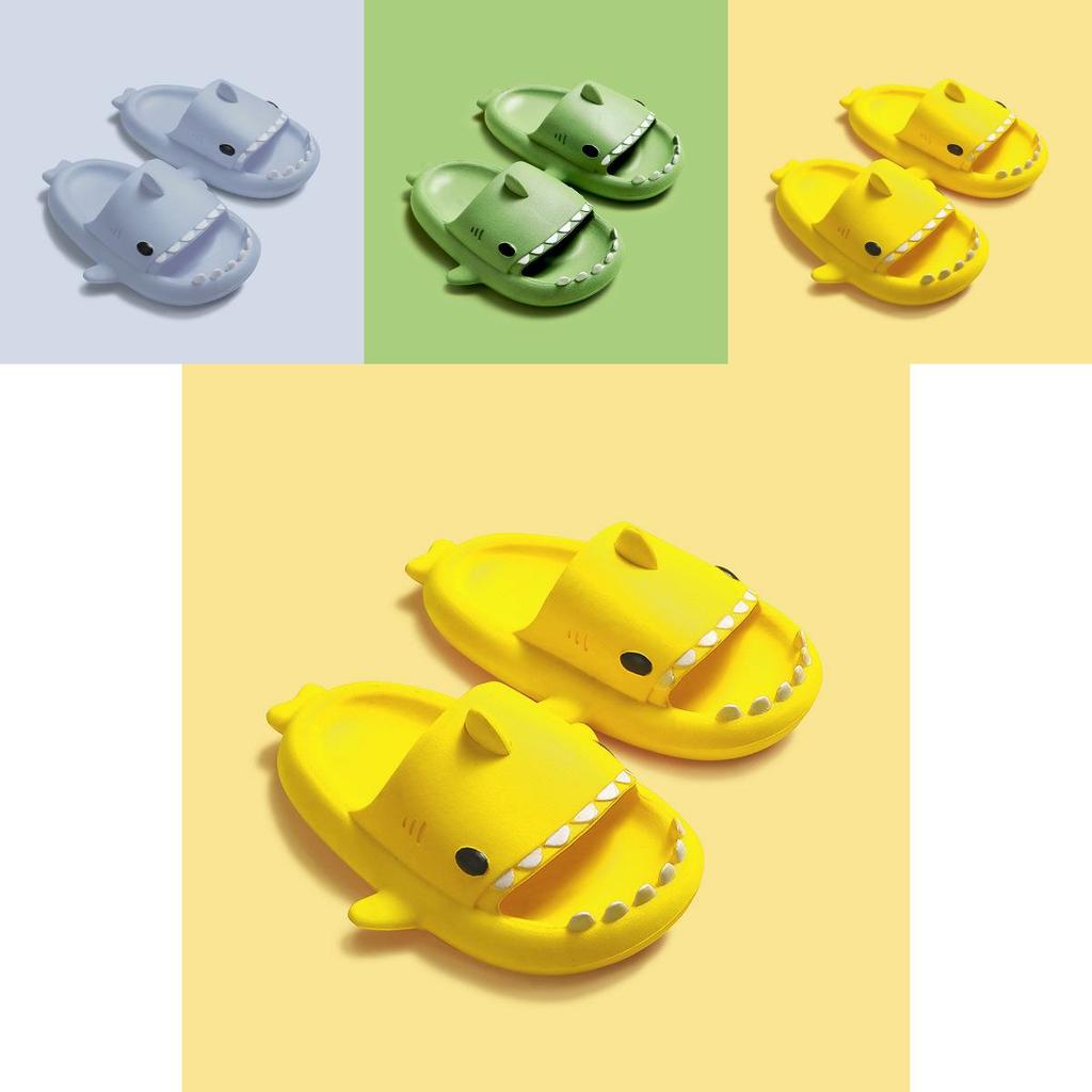 Cute Toddler Cartoon Sharks Non-slip Slippers For Boys And Girls Soft Breathable Eva Sandals
