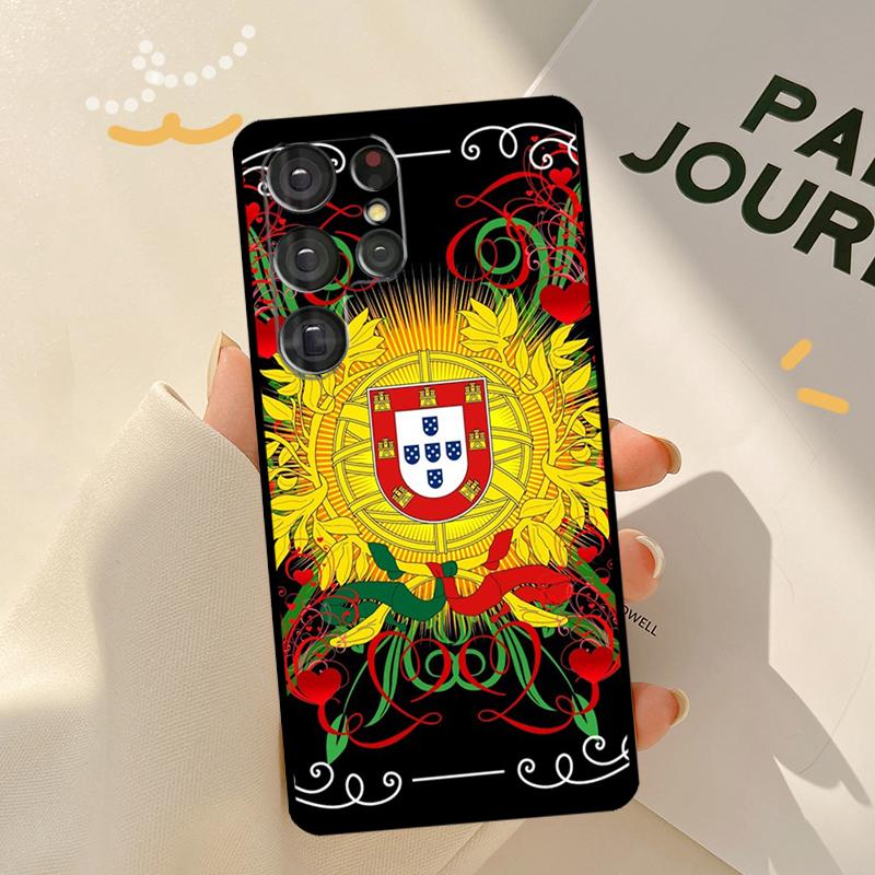 Portugal Passport Print Phone Case For Samsung Galaxy S23 S20 FE S21 Ultra S22 Plus Note 10 20 S8 S9 S10 Plus Cover