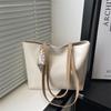 Womens Large Pu Tote Bag With Double Straps And Zipper Closure For Daily Use