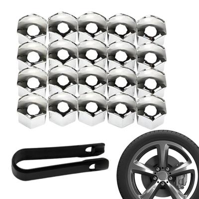 Wheel Nut Cap, 20 Pcs Car Wheel Nut Cover, Corrosion Protection 17mm 19mm 21mm