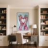 Hands Heart Snow Pattern Digital Printing Polyester Wall Tapestry Suitable For Use In Living Rooms Bedrooms Offices Bars Party