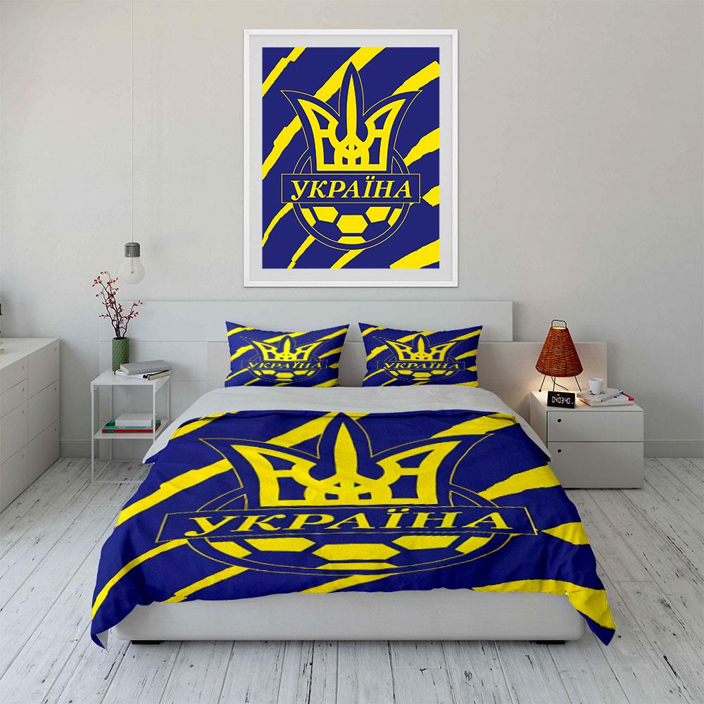 "Blue Yellow Ukraine Bedding Set" Bedding Duvet Cover Set Duvet Cover Pillowcases (1 * Duvet Cover 2 * Pillowcases, without duvet insert)