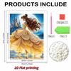 Disney Belle DIY Artificial Pearl Artwork This is a handmade gift that can be used for wall decoration and is suitableforbothhomeandofficeenvironments