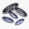 3D Aluminum Front Grille Rear Trunk Badge Emblem Cover For Ford Focus MK2 MK3 Fiesta Mondeo S-MAX Kuga Ranger Tuning Accessory