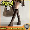 Retro folding platform retro boots women's season new fashion knight boots