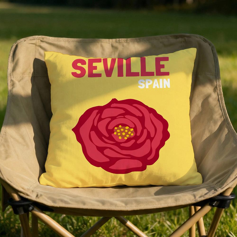 Hand Drawn Flowers Cushion Cover Soft Reversible  Durable Pillow Cover  MultiScene Use for Home  Car Daily Comfort