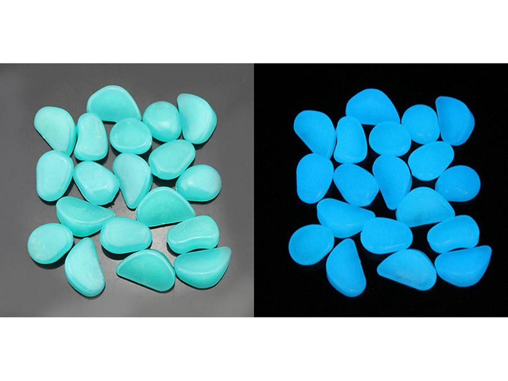 Luminous Stone 2.5-2.7cm - Fluorescent Pebble for Garden, Aquarium, and Landscaping