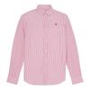 Mens Striped Seersucker Long-Sleeved Button-Down Shirt
