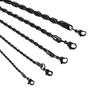 5 Colors Stainless Steel Twist Rope Chain Necklace for Women Men Black/Silver/Gold Color Plated Choker Metal Fashion Jewelry